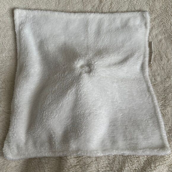 Blankets & Beyond Silver Gray Minky Dot White 13” Plush Sleepy Bunny Lovey Baby - Picture 5 of 6